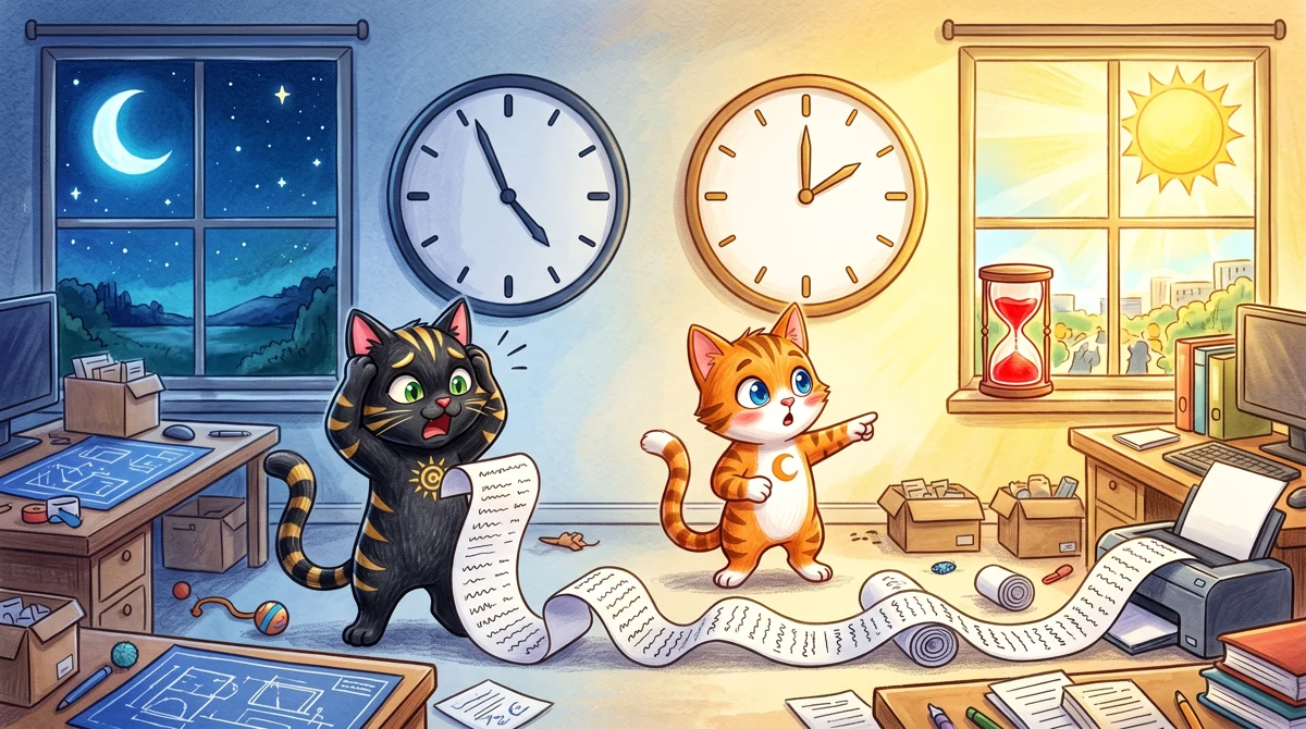 AMPM illustration: Running tasks during local night can secretly hit daytime peak pricing in another time zone, silently