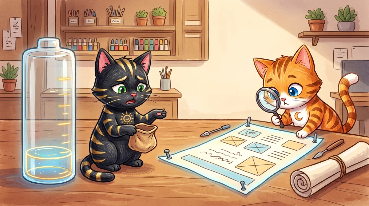 AMPM illustration: Generating just one complete webpage drains nearly the entire credit meter, leaving AMO and PIMI with