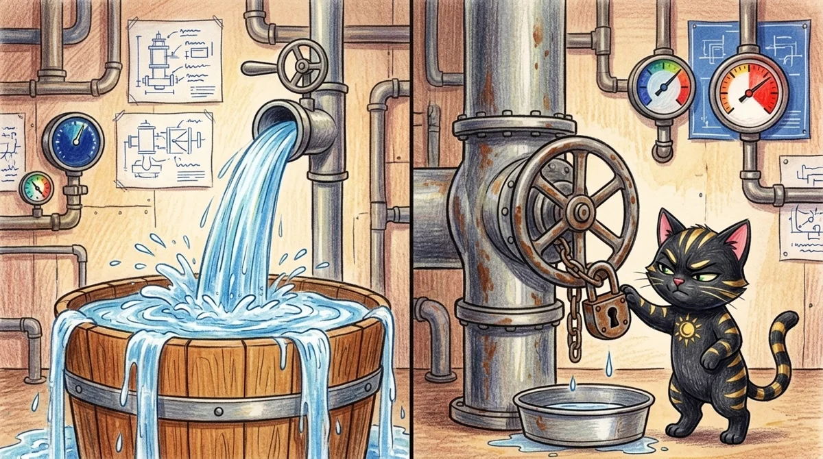 AMPM illustration: While lightweight models enjoy a rushing torrent of free requests, powerful large models are throttle