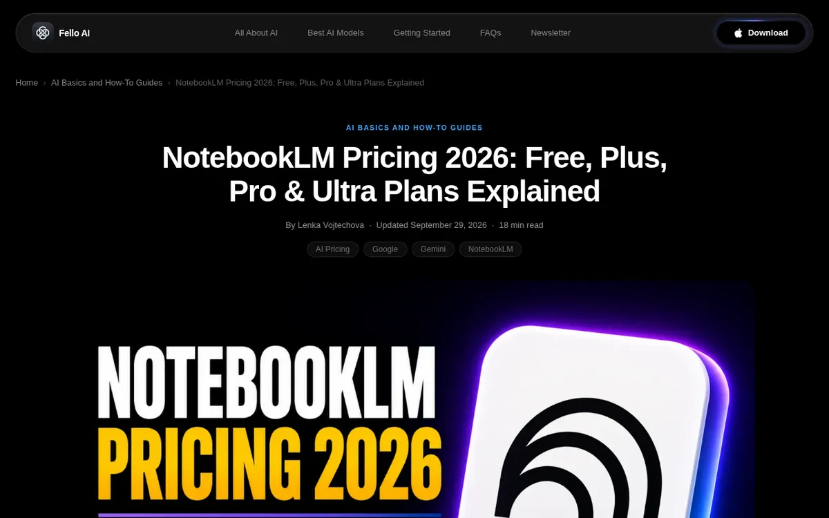 Screenshot of felloai.com (official pricing page), captured 2026-10-07