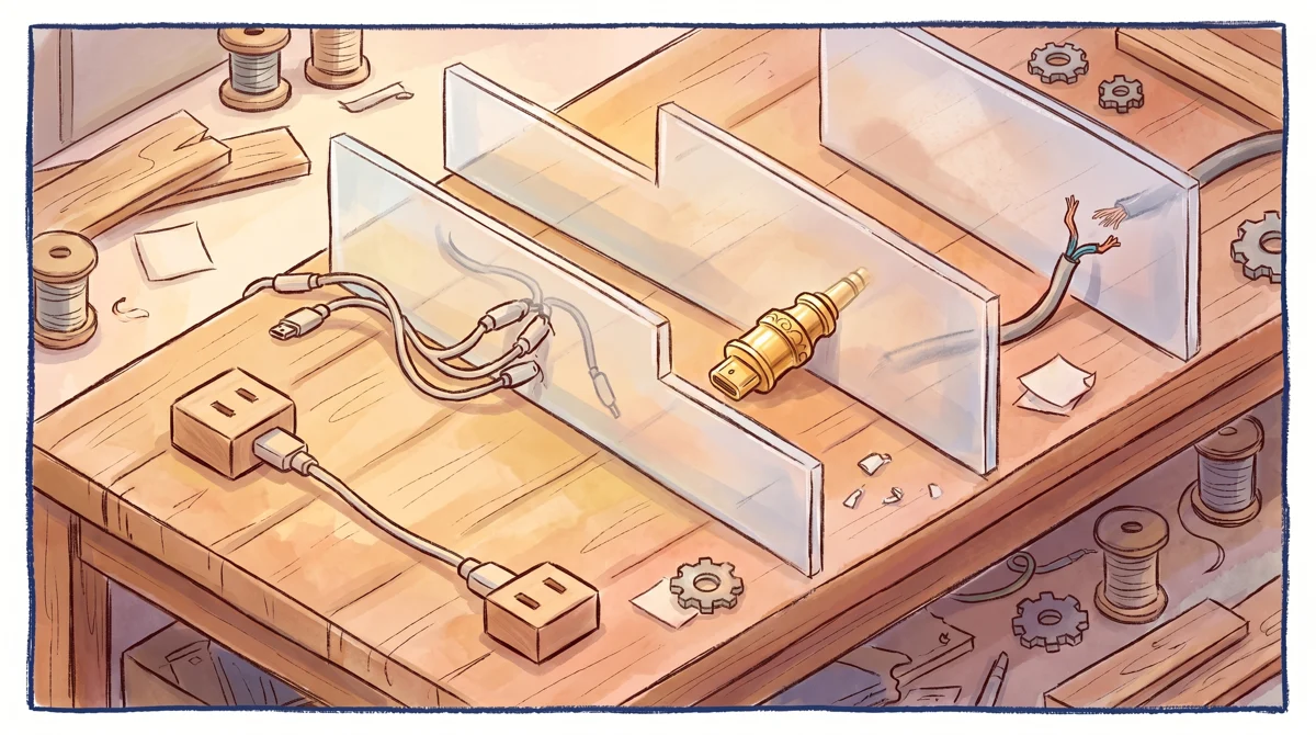 AMPM illustration: While a simple two-point connection passes freely, multi-step links, specialized premium plugs, and c