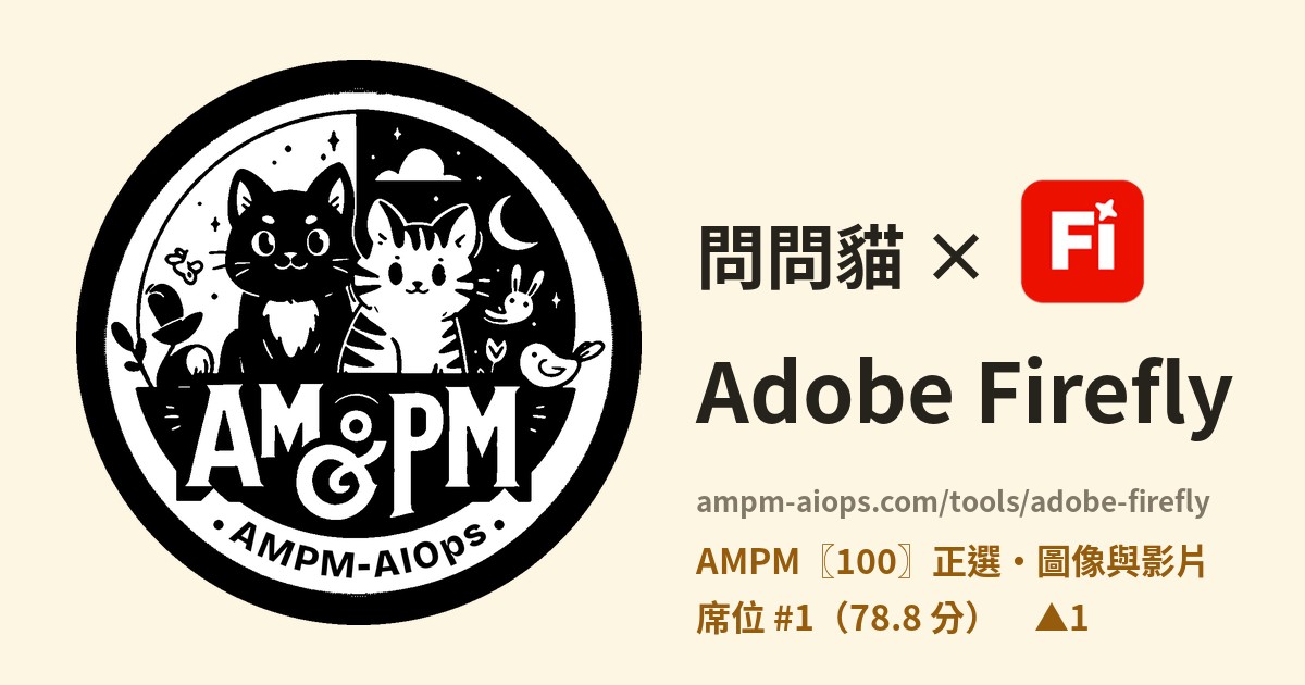 問問貓 × Adobe Firefly 價格與免費額度實查