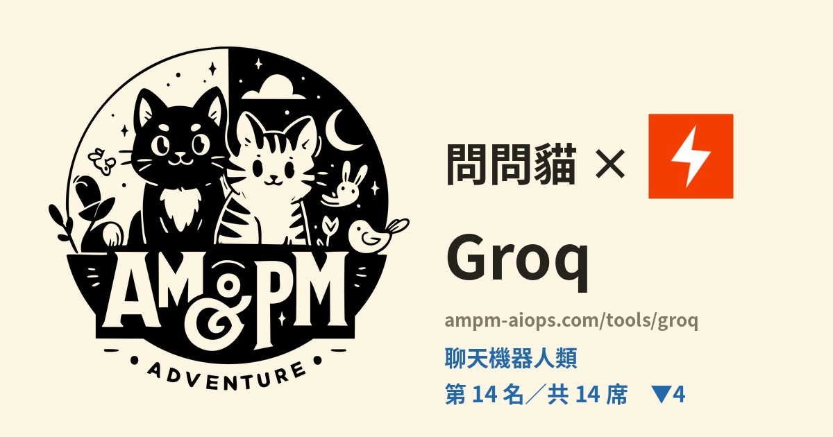 問問貓 × Groq 價格與免費額度實查
