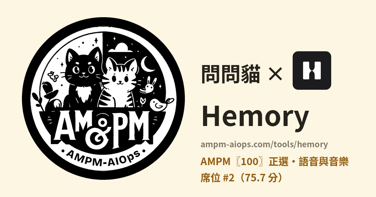 問問貓 × Hemory 價格與免費額度實查