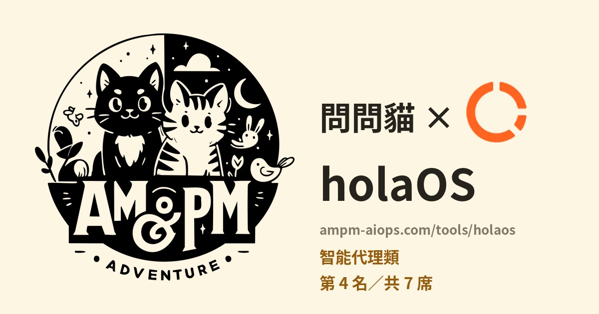 問問貓 × holaOS 價格與免費額度實查