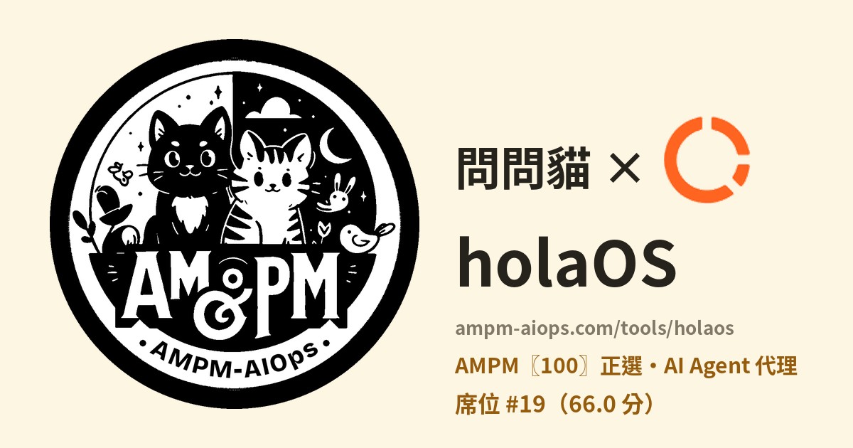 問問貓 × holaOS 價格與免費額度實查
