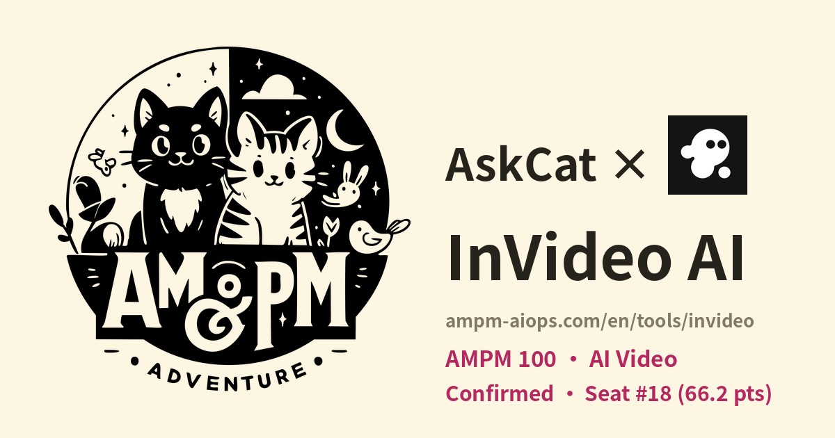 AMPM AI Ops × InVideo AI: verified pricing and free tier
