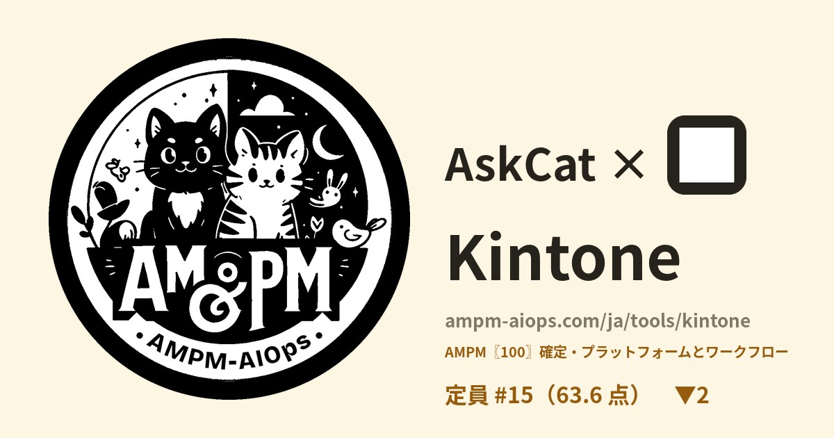 問問貓 × Kintone 料金と無料枠の実査