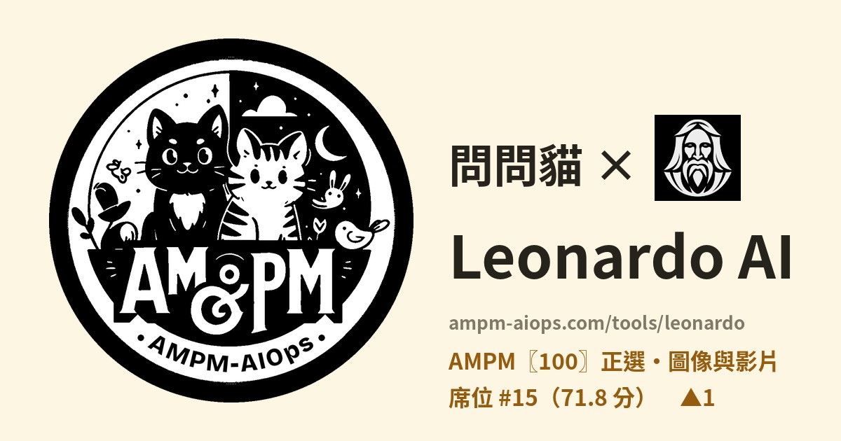 問問貓 × Leonardo AI 價格與免費額度實查