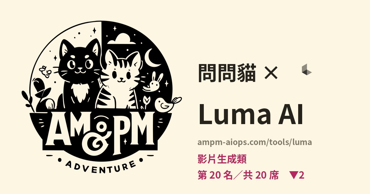 問問貓 × Luma AI 價格與免費額度實查
