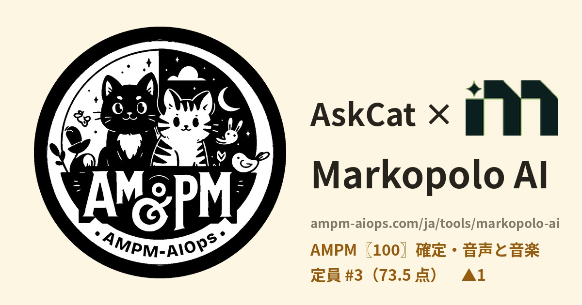 問問貓 × Markopolo AI 料金と無料枠の実査