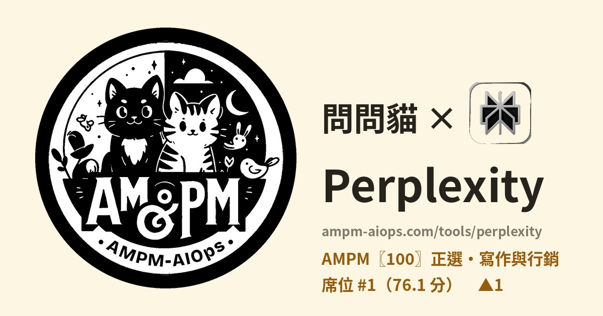 問問貓 × Perplexity 價格與免費額度實查