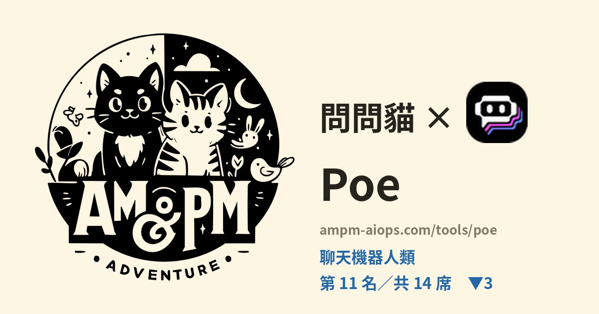 問問貓 × Poe 價格與免費額度實查