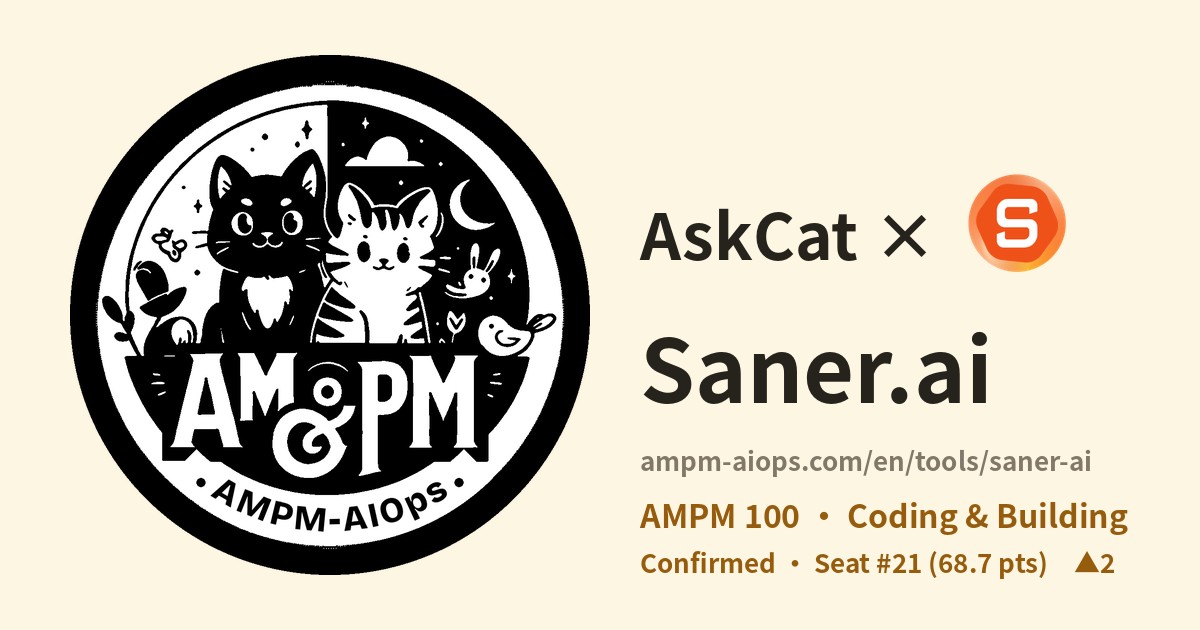 AMPM AI Ops × Saner.ai: verified pricing and free tier