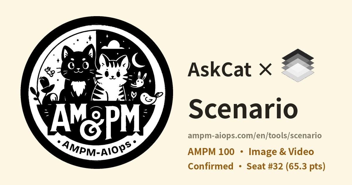 AMPM AI Ops × Scenario: verified pricing and free tier