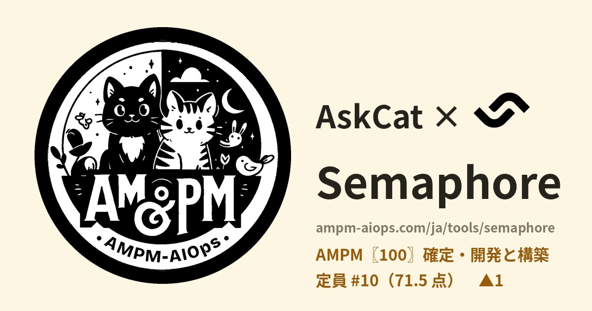 問問貓 × Semaphore 料金と無料枠の実査