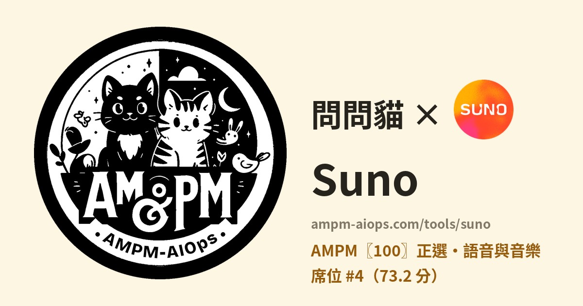 問問貓 × Suno 價格與免費額度實查