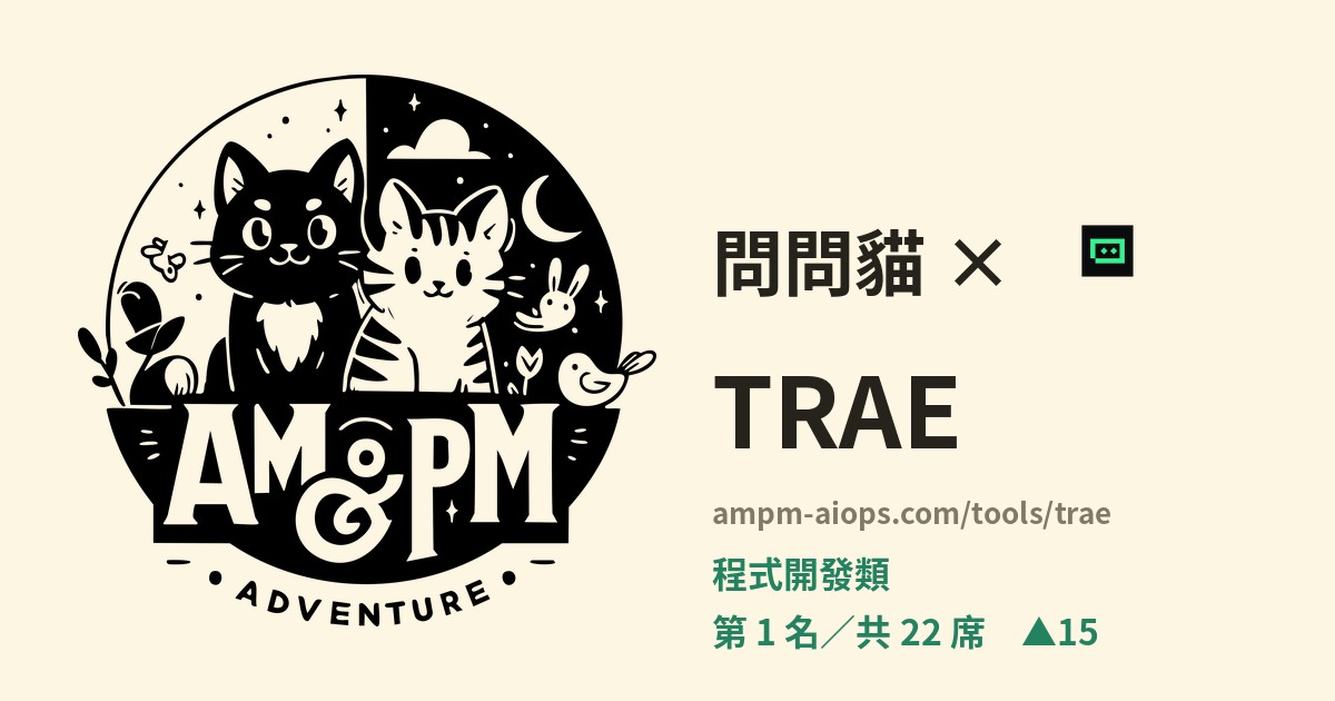 問問貓 × TRAE 價格與免費額度實查