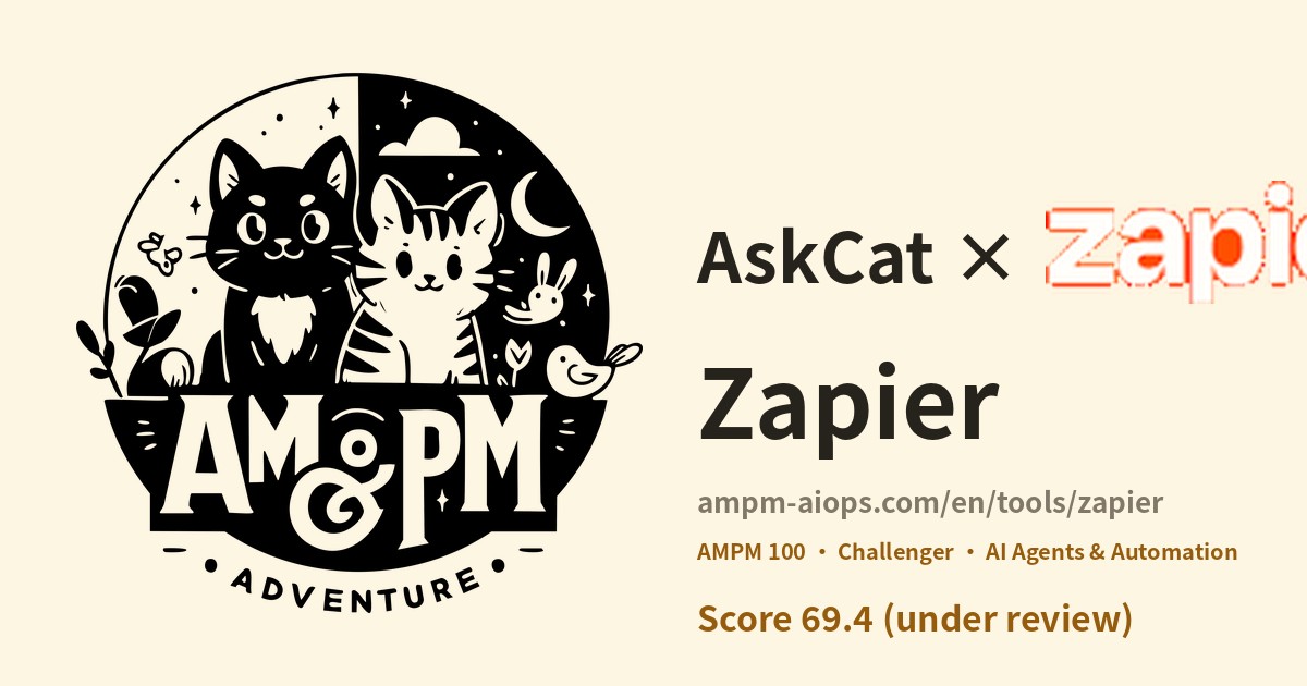AMPM AI Ops × Zapier: verified pricing and free tier