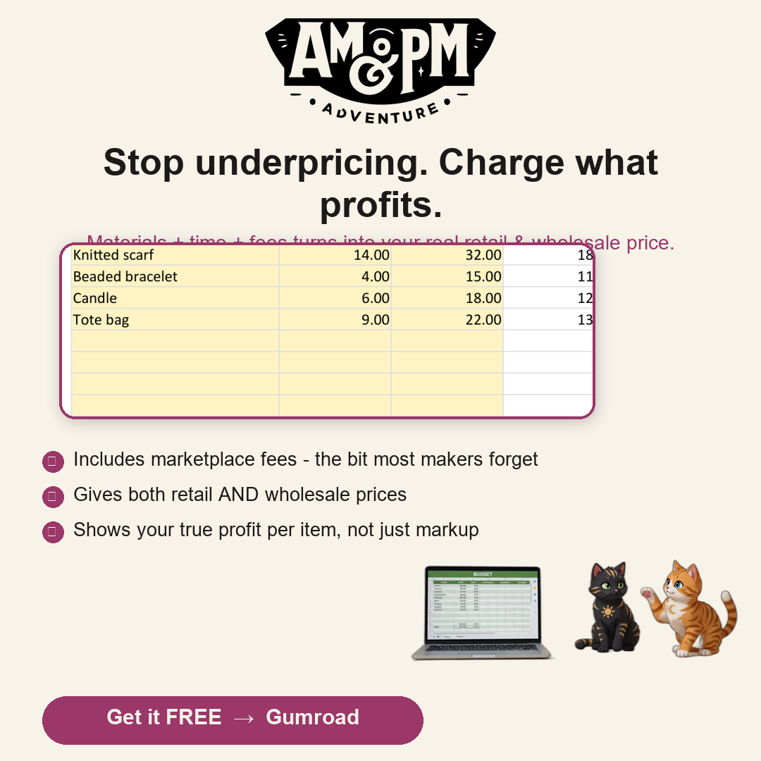 Pricing Calculator 手工商品定價計算器